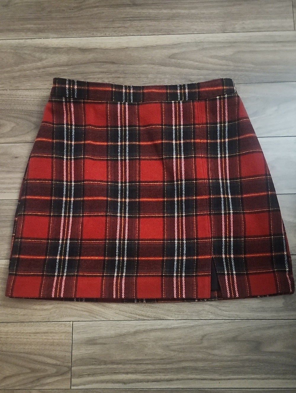 Red Plaid Mini Skirt - Classic Tartan Style